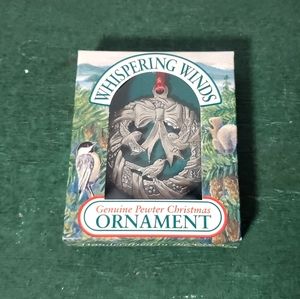 Whispering Winds Pewter Christmas Ornament